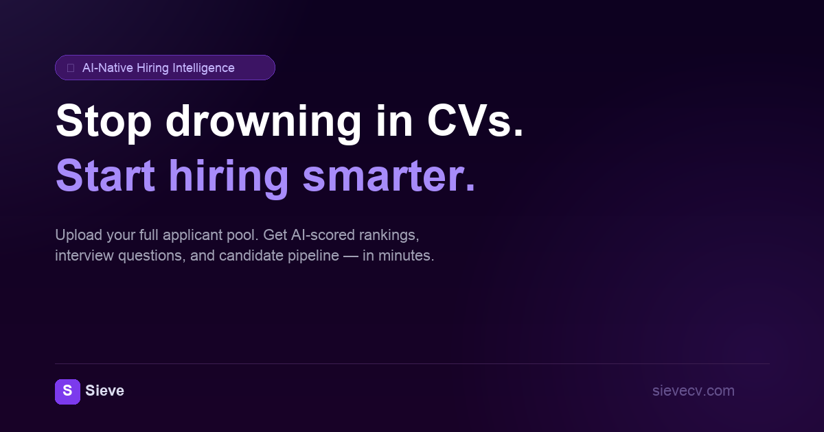 Sieve CV screenshot 1
